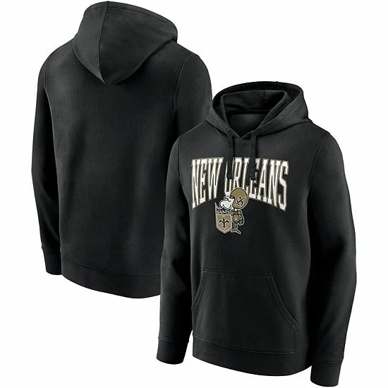 Men's Fanatics Branded Black New Orleans Saints Gridiron Classics Campus Standard Pullover Hoodie Men's Fanatics Branded Black New Orleans Saints Gridiron Classics Campus Standard Pullover Hoodie -Metaverse shop unnamed file 28428