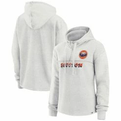 Women's Fanatics Branded Oatmeal Houston Astros True Classics Legacy Quarter-Zip Hoodie -Metaverse shop unnamed file 28432