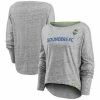 Women's Fanatics Branded Heathered Gray Seattle Sounders FC Long Sleeve Fashion Top -Metaverse shop unnamed file 28455