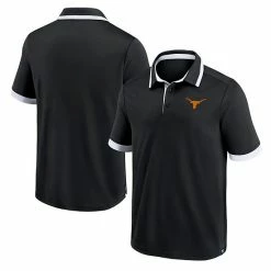 Men's Fanatics Branded Black Texas Longhorns Color Block Polo -Metaverse shop unnamed file 2847