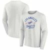 Men's Fanatics Branded Heathered Gray Los Angeles Dodgers True Classics Game Maker Long Sleeve T-Shirt -Metaverse shop unnamed file 28473