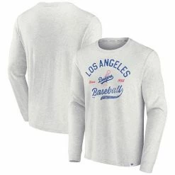 Men's Fanatics Branded Heathered Gray Los Angeles Dodgers True Classics Game Maker Long Sleeve T-Shirt 3 Men's Fanatics Branded Heathered Gray Los Angeles Dodgers True Classics Game Maker Long Sleeve T-Shirt -Metaverse shop unnamed file 28474