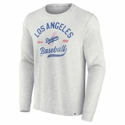 Men's Fanatics Branded Heathered Gray Los Angeles Dodgers True Classics Game Maker Long Sleeve T-Shirt 4 Men's Fanatics Branded Heathered Gray Los Angeles Dodgers True Classics Game Maker Long Sleeve T-Shirt -Metaverse shop unnamed file 28475