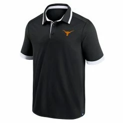 Men's Fanatics Branded Black Texas Longhorns Color Block Polo -Metaverse shop unnamed file 2848