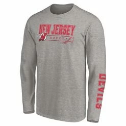 Men's Fanatics Branded Red/Heathered Gray New Jersey Devils 2-Pack T-Shirt Combo Set -Metaverse shop unnamed file 28487