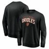 Men's Fanatics Branded Black Baltimore Orioles Gametime Arch Pullover Sweatshirt