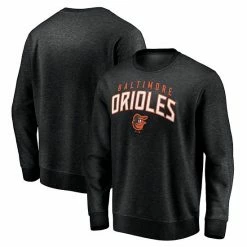 Men's Fanatics Branded Black Baltimore Orioles Gametime Arch Pullover Sweatshirt