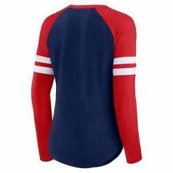 Women's Fanatics Branded Navy/Red New England Patriots True To Form Raglan Lace-Up V-Neck Long Sleeve T-Shirt 5 Women's Fanatics Branded Navy/Red New England Patriots True To Form Raglan Lace-Up V-Neck Long Sleeve T-Shirt -Metaverse shop unnamed file 2857