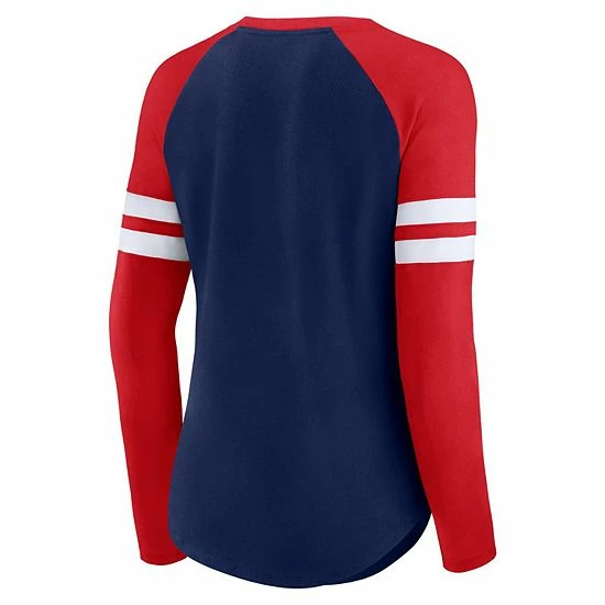 Women's Fanatics Branded Navy/Red New England Patriots True to Form Raglan Lace-Up V-Neck Long Sleeve T-Shirt Women's Fanatics Branded Navy/Red New England Patriots True To Form Raglan Lace-Up V-Neck Long Sleeve T-Shirt -Metaverse shop unnamed file 2857