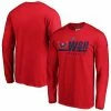 Men's Fanatics Branded Red Washington Capitals Authentic Pro Secondary Logo Long Sleeve T-Shirt -Metaverse shop unnamed file 28621
