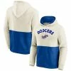 Men's Fanatics Branded Oatmeal/Royal Los Angeles Dodgers Vintage Arch Pullover Hoodie -Metaverse shop unnamed file 28635