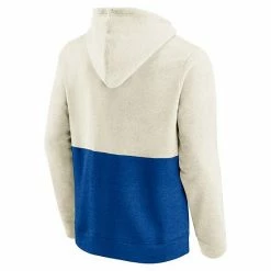 Men's Fanatics Branded Oatmeal/Royal Los Angeles Dodgers Vintage Arch Pullover Hoodie -Metaverse shop unnamed file 28638