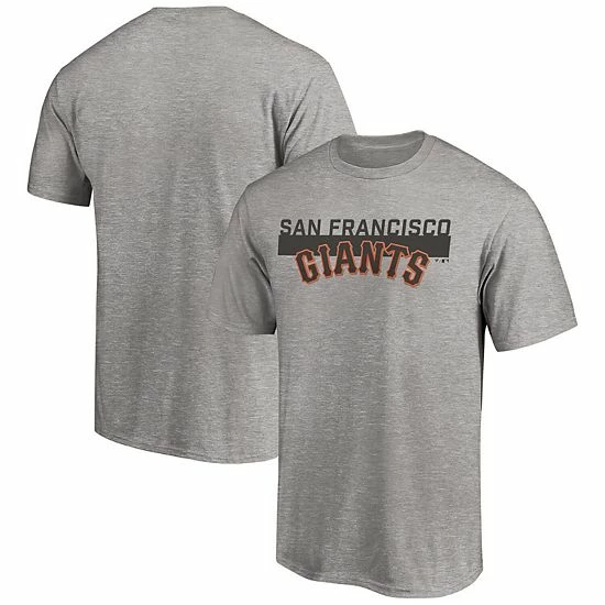 Men's Fanatics Branded Heathered Gray San Francisco Giants Big & Tall City Stripe Wordmark T-Shirt 3 Men's Fanatics Branded Heathered Gray San Francisco Giants Big & Tall City Stripe Wordmark T-Shirt