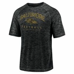 Men's Fanatics Branded Black Baltimore Ravens Shade Battle Ready Raglan Space-Dye T-Shirt -Metaverse shop unnamed file 28680