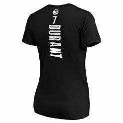 Women's Fanatics Branded Kevin Durant Black Brooklyn Nets Playmaker Logo Name & Number V-Neck T-Shirt 4 Women's Fanatics Branded Kevin Durant Black Brooklyn Nets Playmaker Logo Name & Number V-Neck T-Shirt -Metaverse shop unnamed file 28684