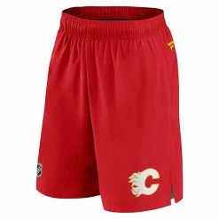 Men's Fanatics Branded Red Calgary Flames Authentic Pro Rink Shorts -Metaverse shop unnamed file 28695