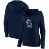 Women's Fanatics Branded Navy St. Louis Cardinals Core Team Crossover V-Neck Pullover Hoodie -Metaverse shop unnamed file 28706