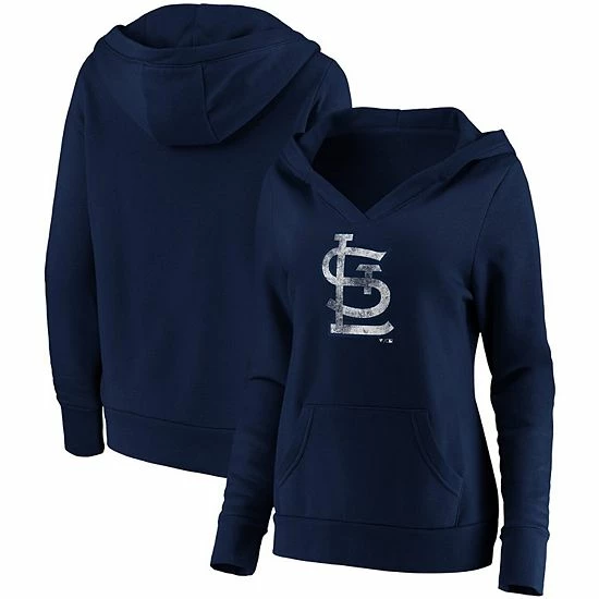 Women's Fanatics Branded Navy St. Louis Cardinals Core Team Crossover V-Neck Pullover Hoodie Women's Fanatics Branded Navy St. Louis Cardinals Core Team Crossover V-Neck Pullover Hoodie -Metaverse shop unnamed file 28706
