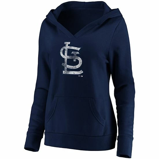 Women's Fanatics Branded Navy St. Louis Cardinals Core Team Crossover V-Neck Pullover Hoodie Women's Fanatics Branded Navy St. Louis Cardinals Core Team Crossover V-Neck Pullover Hoodie -Metaverse shop unnamed file 28708