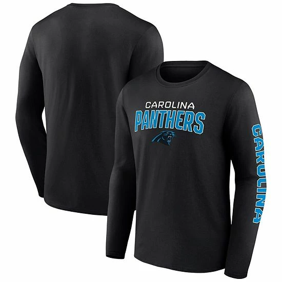 Men's Fanatics Branded Black Carolina Panthers Wordmark Go the Distance Long Sleeve T-Shirt Men's Fanatics Branded Black Carolina Panthers Wordmark Go The Distance Long Sleeve T-Shirt -Metaverse shop unnamed file 2871