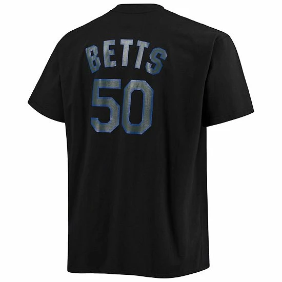 Men's Fanatics Branded Mookie Betts Black Los Angeles Dodgers Big & Tall Wordmark Name & Number T-Shirt Men's Fanatics Branded Mookie Betts Black Los Angeles Dodgers Big & Tall Wordmark Name & Number T-Shirt -Metaverse shop unnamed file 28731
