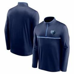 Men's Fanatics Branded Navy Memphis Grizzlies Starting Lineup Performance Quarter-Zip Jacket -Metaverse shop unnamed file 28750