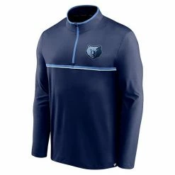Men's Fanatics Branded Navy Memphis Grizzlies Starting Lineup Performance Quarter-Zip Jacket -Metaverse shop unnamed file 28751