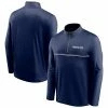 Men's Fanatics Branded Navy Nashville SC Lineup Quarter-Zip Jacket