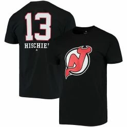 Men's Fanatics Branded Nico Hischier Black New Jersey Devils Player Name And Number T-Shirt -Metaverse shop unnamed file 28795