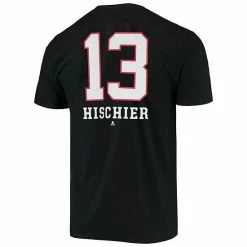 Men's Fanatics Branded Nico Hischier Black New Jersey Devils Player Name And Number T-Shirt -Metaverse shop unnamed file 28797