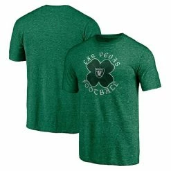 Men's Fanatics Branded Kelly Green Las Vegas Raiders St. Patrick's Day Celtic Tri-Blend T-Shirt -Metaverse shop unnamed file 28802