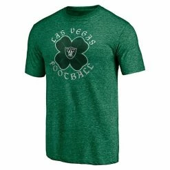 Men's Fanatics Branded Kelly Green Las Vegas Raiders St. Patrick's Day Celtic Tri-Blend T-Shirt -Metaverse shop unnamed file 28803