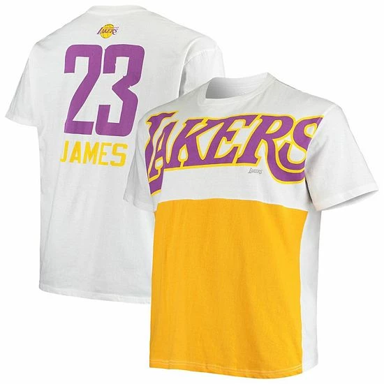 Men's Fanatics Branded LeBron James White Los Angeles Lakers Big & Tall Yoke T-Shirt Men's Fanatics Branded LeBron James White Los Angeles Lakers Big & Tall Yoke T-Shirt -Metaverse shop unnamed file 28823