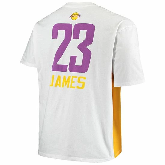 Men's Fanatics Branded LeBron James White Los Angeles Lakers Big & Tall Yoke T-Shirt Men's Fanatics Branded LeBron James White Los Angeles Lakers Big & Tall Yoke T-Shirt -Metaverse shop unnamed file 28825