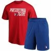 Men's Fanatics Branded Red/Royal Philadelphia 76ers T-Shirt & Shorts Combo Pack