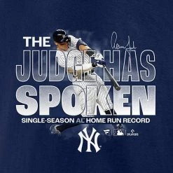 Men's Fanatics Branded Aaron Judge Navy New York Yankees American League Home Run Record Big & Tall T-Shirt -Metaverse shop unnamed file 2891