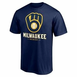 Men's Fanatics Branded Navy Milwaukee Brewers Big & Tall Primary Wordmark T-Shirt 3 Men's Fanatics Branded Navy Milwaukee Brewers Big & Tall Primary Wordmark T-Shirt -Metaverse shop unnamed file 28938
