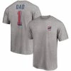Men's Fanatics Branded Heathered Gray Chicago Cubs Number One Dad Team T-Shirt -Metaverse shop unnamed file 28968