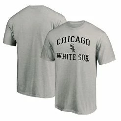 Men's Fanatics Branded Heathered Gray Chicago White Sox Heart & Soul T-Shirt -Metaverse shop unnamed file 29042