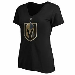 Women's Fanatics Branded Mark Stone Black Vegas Golden Knights Team Authentic Stack Name & Number V-Neck T-Shirt -Metaverse shop unnamed file 29053