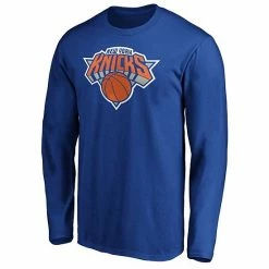 Men's Fanatics Branded RJ Barrett Royal New York Knicks Team Playmaker Name & Number Long Sleeve T-Shirt -Metaverse shop unnamed file 29056