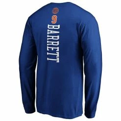 Men's Fanatics Branded RJ Barrett Royal New York Knicks Team Playmaker Name & Number Long Sleeve T-Shirt -Metaverse shop unnamed file 29057