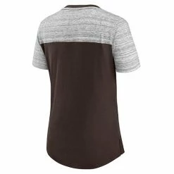 Women's Fanatics Branded Brown/Heathered Gray Cleveland Browns Close Quarters V-Neck T-Shirt 5 Women's Fanatics Branded Brown/Heathered Gray Cleveland Browns Close Quarters V-Neck T-Shirt -Metaverse shop unnamed file 29076