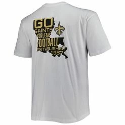 Men's Fanatics Branded White New Orleans Saints Big & Tall Hometown Collection Hot Shot T-Shirt -Metaverse shop unnamed file 29088