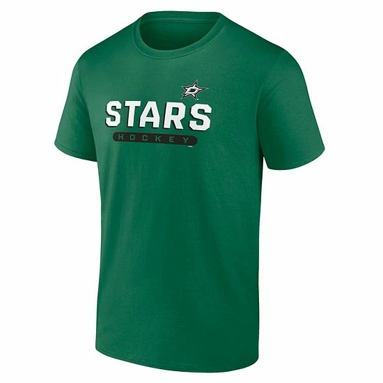 Men's Fanatics Branded Kelly Green/Heathered Gray Dallas Stars Parent 2-Pack T-Shirt Set 5 Men's Fanatics Branded Kelly Green/Heathered Gray Dallas Stars Parent 2-Pack T-Shirt Set - Image 3