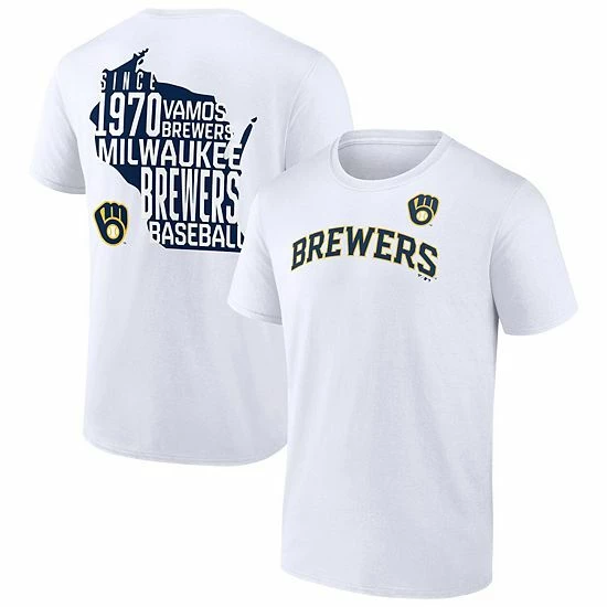 Men's Fanatics Branded White Milwaukee Brewers Hometown Hot Shot T-Shirt Men's Fanatics Branded White Milwaukee Brewers Hometown Hot Shot T-Shirt -Metaverse shop unnamed file 29116