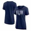 Women's Fanatics Branded Heathered Navy New York Yankees Cooperstown Collection True Classics Tri-Blend T-Shirt -Metaverse shop unnamed file 29189