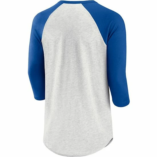 Men's Fanatics Branded Oatmeal/Royal Kansas City Royals True Classics Better Believe Raglan Henley 3/4-Sleeve T-Shirt Men's Fanatics Branded Oatmeal/Royal Kansas City Royals True Classics Better Believe Raglan Henley 3/4-Sleeve T-Shirt -Metaverse shop unnamed file 29199