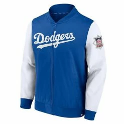 Men's Fanatics Branded Royal/White Los Angeles Dodgers Iconic Record Holder Woven Full-Zip Bomber Jacket -Metaverse shop unnamed file 29206