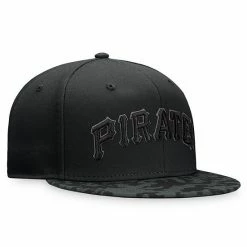 Men's Fanatics Branded Black Pittsburgh Pirates Camo Brim Fitted Hat -Metaverse shop unnamed file 29254